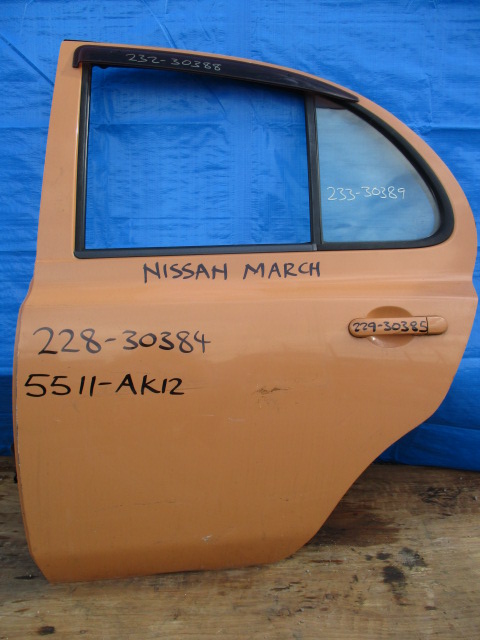 Used Nissan March WINDOWS GLASS REAR LEFT